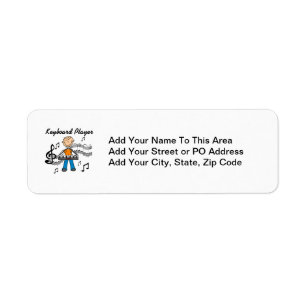 Stick Figure Male Keyboard Player Gifts