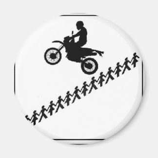 STICK FIGURE MOTOCROSS MAGNET