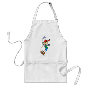 Stick Figure Mountain Climbing Aprons