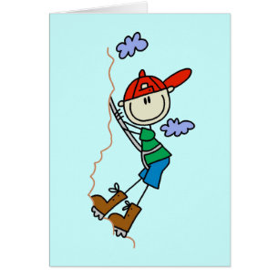 Stick Figure Mountain Climbing Tshirts and Gifts