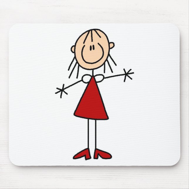 Stick Figure Mum Mousepad (Front)