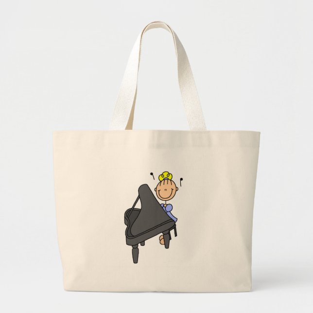 Stick Figure Piano Player Bag (Front)