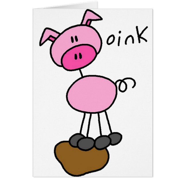 Stick Figure Pig (Front)