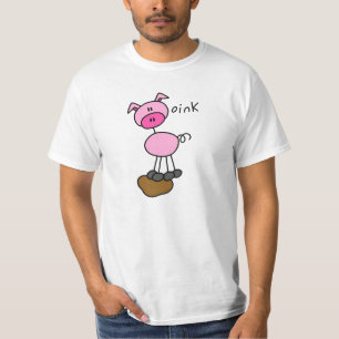 Stick Figure Pig T-shirts and Gifts