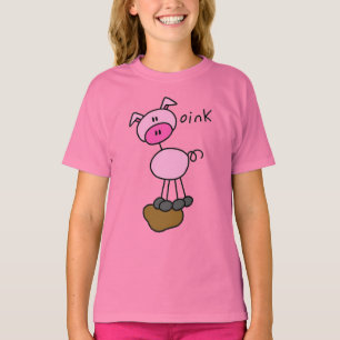 Stick Figure Pig Tshirts and Gifts