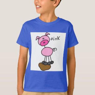 Stick Figure Pig Tshirts and Gifts