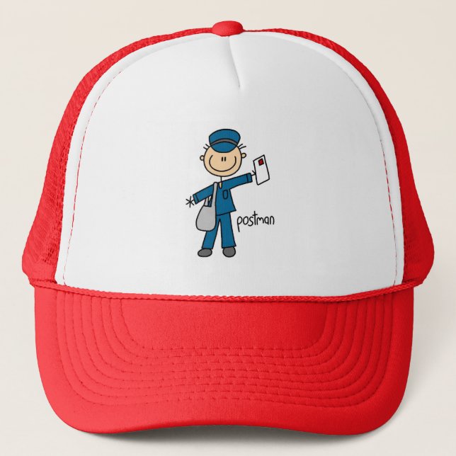 Stick Figure Postman Hat (Front)