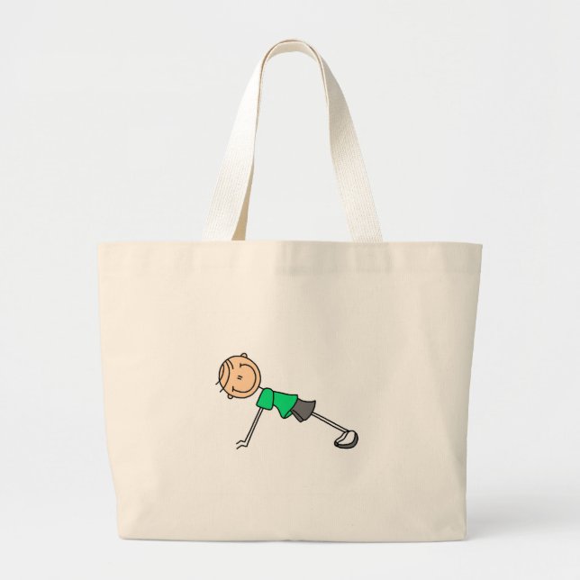 Stick Figure Push Ups Bag (Front)