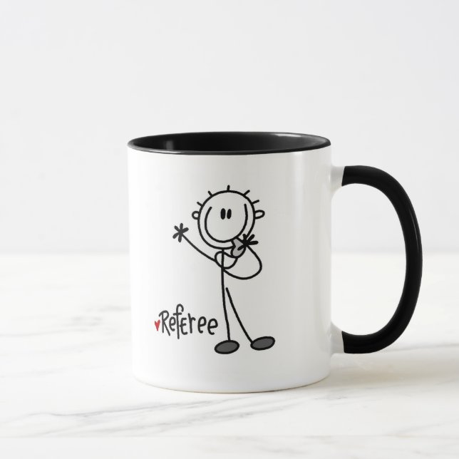 Stick Figure Referee Tshirts and Gifts Mug (Right)