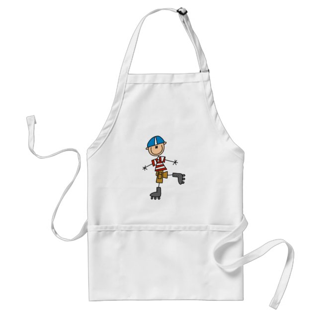 Stick Figure Roller Skating Standard Apron (Front)