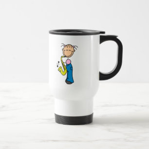 Stick Figure Saxophone Mug