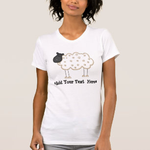 Stick Figure Sheep Customisable T-shirt
