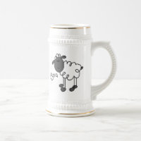 Stick Figure Sheep T-shirts and Gifts