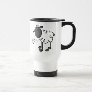 Stick Figure Sheep T-shirts and Gifts Travel Mug
