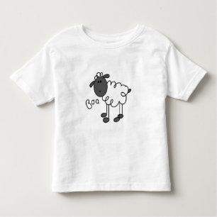 Stick Figure Sheep Toddler T-Shirt