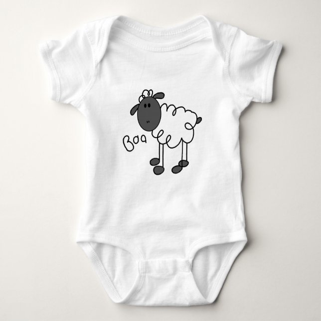 Stick Figure Sheep Tshirts and Gifts (Front)