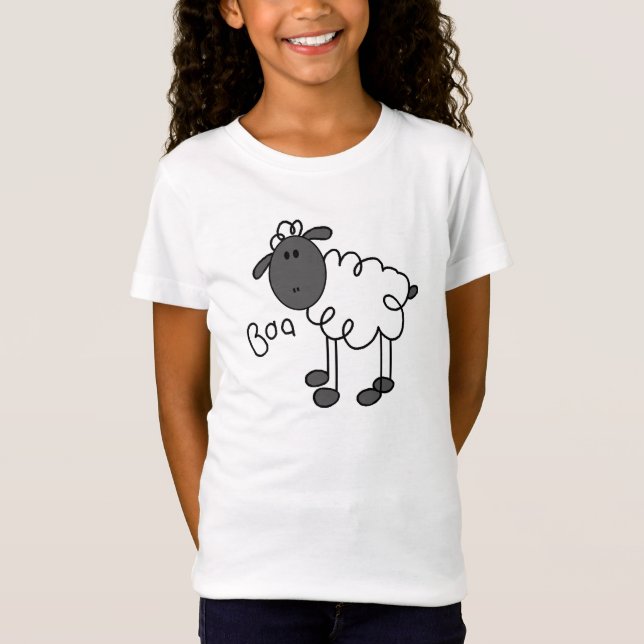 Stick Figure Sheep Tshirts and Gifts (Front)