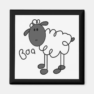 Stick Figure Sheep Tshirts and Gifts Magnet