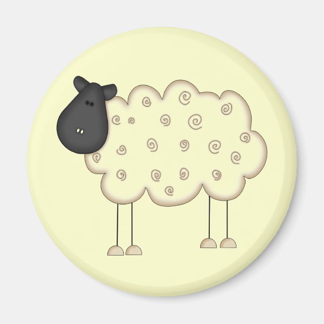 Stick Figure Sheep tshirts and Gifts Magnet (Front)