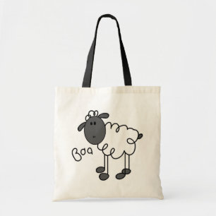 Stick Figure Sheep Tshirts and Gifts Tote Bag