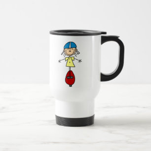 Stick Figure Skateboarder Mug