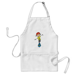 Stick Figure Skateboarder Standard Apron