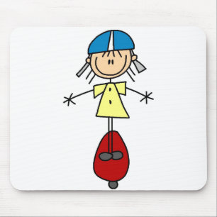 Stick Figure Skateboarding Mousepad
