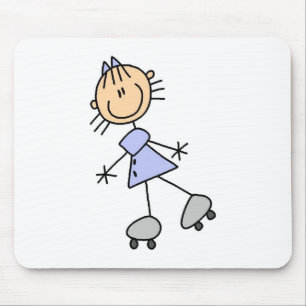 Stick Figure Skater Mousepad