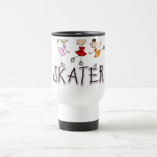 Stick Figure Skater Tshirts and Gifts Travel Mug