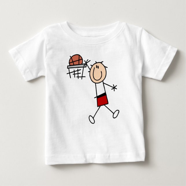 Stick Figure Slam Dunk T-shirts and Gifts (Front)