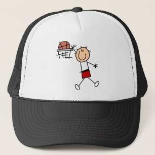 Stick Figure Slam Dunk T-shirts and Gifts Trucker Hat