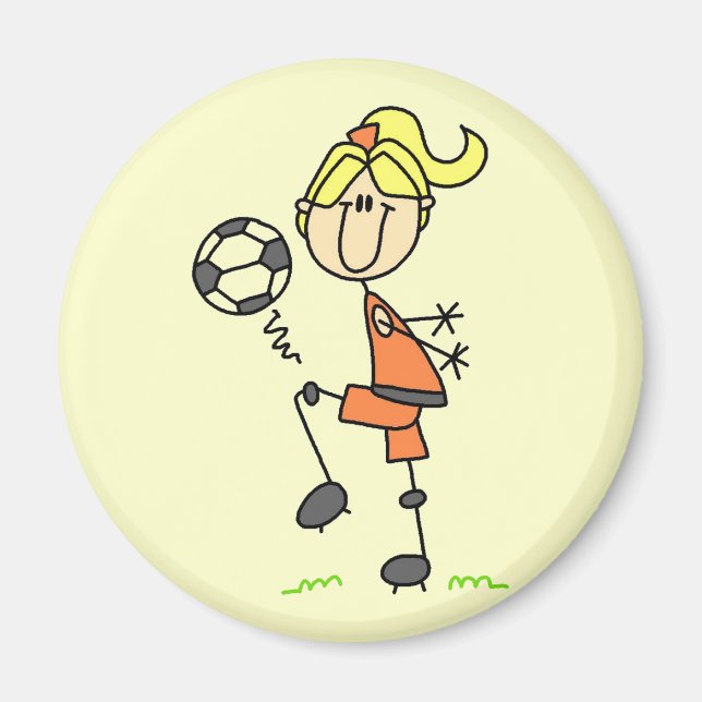 Stick Figure Soccer Tshirts and Gifts Magnet (Front)