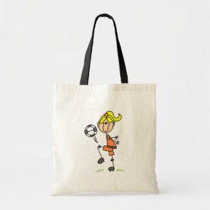 Stick Figure Soccer Tshirts and Gifts Tote Bag