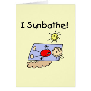 Stick Figure Sunbather Tshirts and Gifts