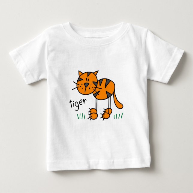 Stick Figure Tiger T-shirts and Gifts (Front)