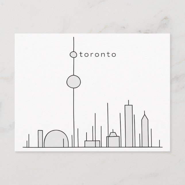 Stick Figure Toronto Postcard (Front)