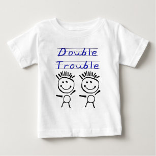 Stick Figure Twins Baby T-Shirt