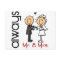 Stick Figure Wedding Couple Mr. & Mrs. Always