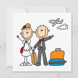 Stick Figure Wedding Honeymoon T-shirts and Gifts