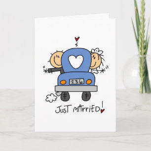 Stick Figure Wedding Thank You Card