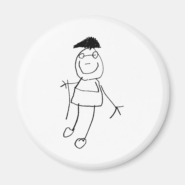 Stick Figures Magnet (Front)