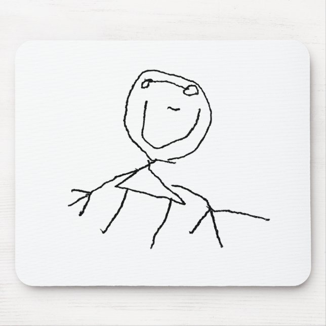 Stick Figures Mouse Pad (Front)