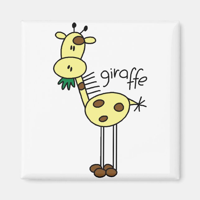 Stick Giraffe Magnet (Front)