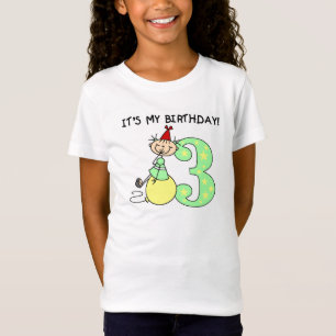 Stick Girl 3rd Birthday Tshirts and Gifts