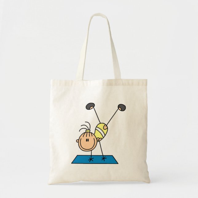 Stick Girl Doing Flips Tshirts and Gifts Tote Bag (Front)