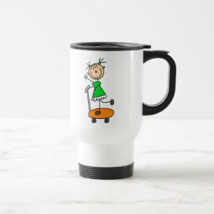 Stick Girl Skating Mug