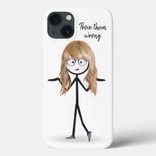 Stick Girl With Blonde Hair  iPhone 13 Case