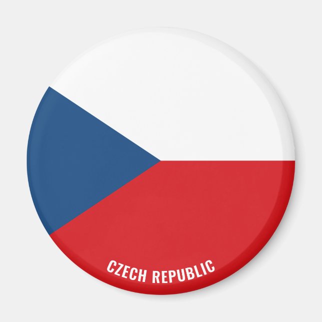 "Stick It" Charming Czech Republic Patriotic Magnet (Front)
