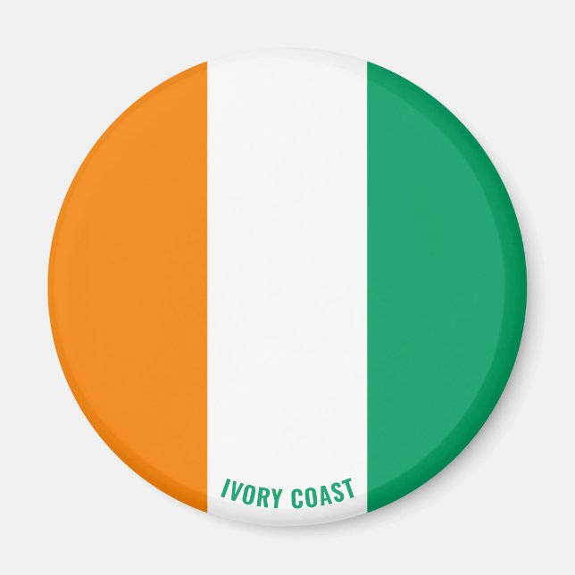 "Stick It" Charming Ivory Coast Patriotic Magnet (Front)