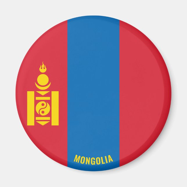 "Stick It" Charming Mongolia Patriotic Magnet (Front)